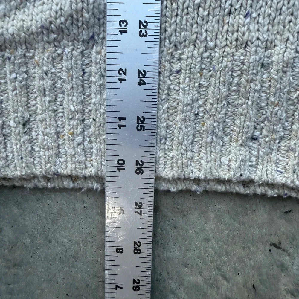 BDG Urban Outfitters Mens Large Oatmeal Beige Speckled Knit Crewneck Sweater